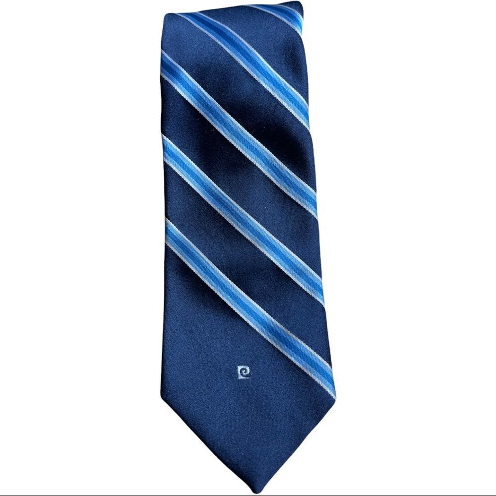 Vintage Pierre Cardin - Navy with multicolor stripe